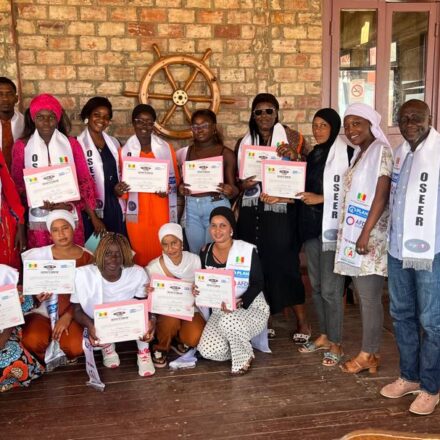 Projet Oseer - Remise d'attestion des apprenants en Hotellerie  à Saint Louis  _ Hôtel  Sindone